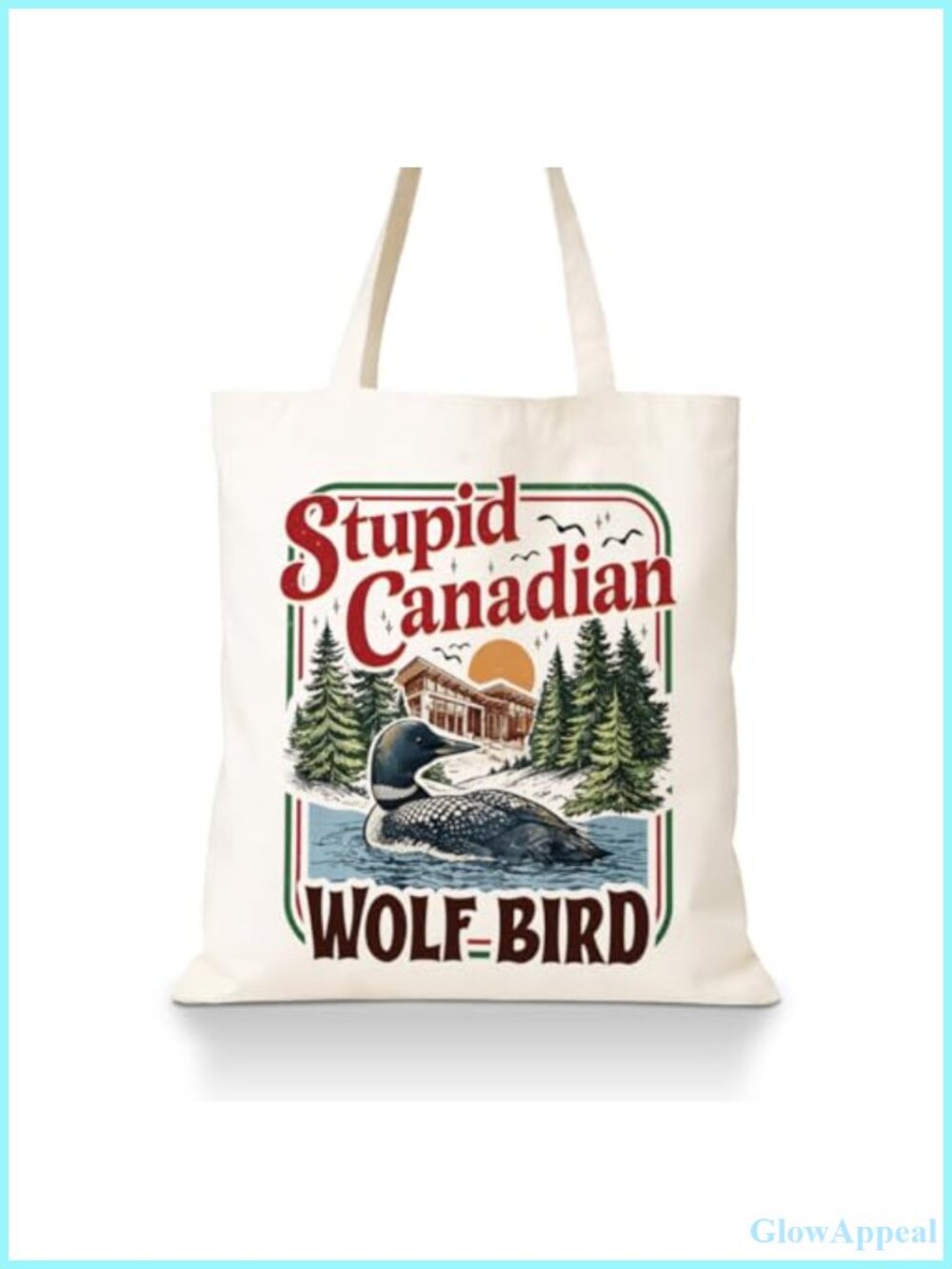 Funny Graphic Canvas Tote Bag Reusable Shoulder Bag